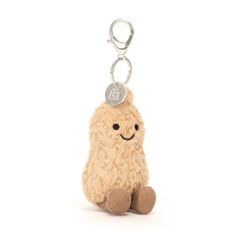 Teddy Bear n Doll - JellyCat Amuseables Peanut Bag Charm - TJ1227A2 Photo